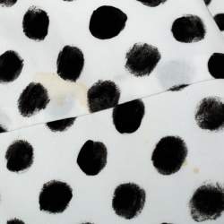 Pre Owned فستان دولتشي أند غابانا ميدي فضفاض قصات قطن تنقيط بولكا مونوكروم  S