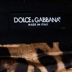 مملوكة مسبقًا تنورة دولتشي آند غابانا قطن سترتش أسود مفصل مقاس صغير - سمول