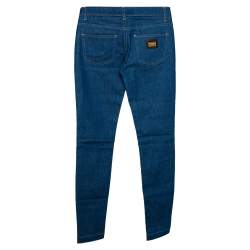 Pre Owned Dolce & Gabbana Indigo Denim Slim Fit Jeans XS