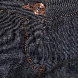 Pre Owned Dolce & Gabbana Black Denim Zipper Hem Regular Fit Jeans M