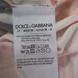 Pre Owned تي شيرت دولتشي أند غابانا مطبوع غرافيتي دبي إكسكلوسيف متعدد الألوان مقاس وس ط (ميديوم)