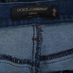 Pre Owned بنطلون جينز دولتشي أند غابانا دينم غيرلي مقاس كبير - لارج
