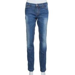 Pre Owned بنطلون جينز دولتشي أند غابانا دينم غيرلي مقاس كبير - لارج