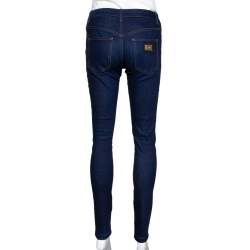 Pre Owned Dolce & Gabbana Blue Stretch Denim Slim Fit Jeans S