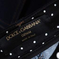 Pre Owned Dolce & Gabbana Blue Stretch Denim Slim Fit Jeans S