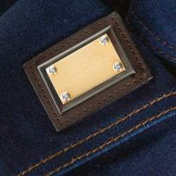 Pre Owned Dolce & Gabbana Blue Stretch Denim Slim Fit Jeans S