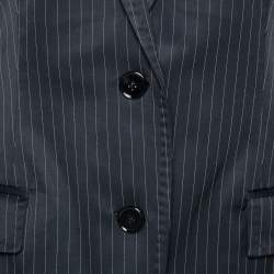 Pre Owned جاكيت بليزر دولتشي أند غابانا قطن أسود مفصل مقاس متوسط - ميديوم