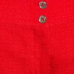 Pre Owned Dolce & Gabbana Red Straight Leg Pants L