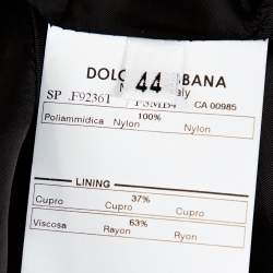 مملوكة مسبقًا جاكيت دولتشي آند غابانا بحزام بنقشة جلد الفهد مقاس متوسط - ميديوم