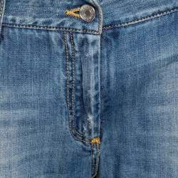 Pre Owned بنطلون جينز دولتشي آند غابانا دنيم أزرق متوسط واسع مقاس كبير (لارج)