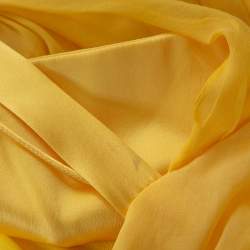 Pre Owned Dolce & Gabbana Yellow Silk Bow Detail Sleeveless Maxi Dress M