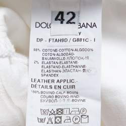 Pre Owned Dolce & Gabbana White Denim Cool Fit Flared Jeans M