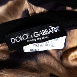 مملوكة مسبقًا تي شيرت دولتشي أند غابانا جيرسيه مطبوع نقشة النمر ب ني مقاس صغير جداً (اكس سمول)