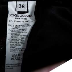 Pre Owned شو رت دولتشي أند غابانا جاكار لوركس زهور وردي صغير