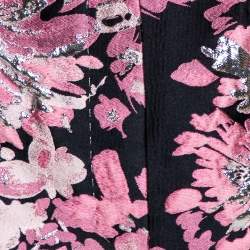 Pre Owned شورت دولتشي أند غابانا جاكار لوركس زهور وردي صغير