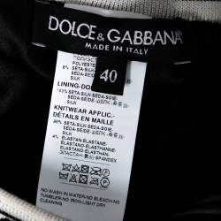 Pre Owned Dolce & Gabbana Gold Sequined Track Trousers S