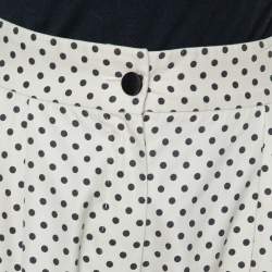 مملوكة مسبقًا Dolce & Gabbana Cream Cotton Polka Dot Culottes S 