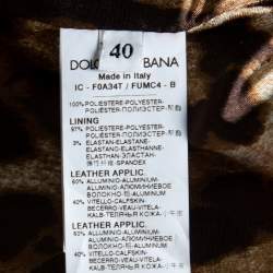 مملوكة مسبقًا Dolce & Gabbana Black Polyester Double Breasted Coat S