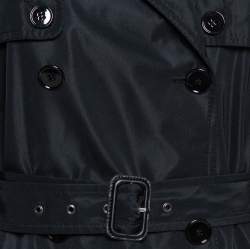 مملوكة مسبقًا Dolce & Gabbana Black Polyester Double Breasted Coat S