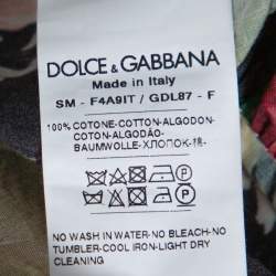 Pre Owned Dolce & Gabbana Multicolor Floral Print Cotton Mini Skirt L