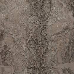 Pre Owned Dolce and Gabbana Olive Green Floral Lace Ruffle Trim Jacket S