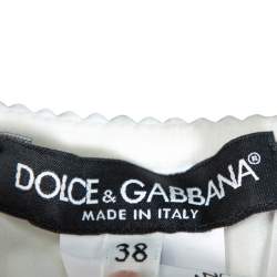 Pre Owned Dolce & Gabbana Multicolor Floral Printed Cotton Corset Crop Top & Skirt S
