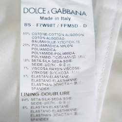 Pre Owned Dolce & Gabbana Multicolor Floral Printed Cotton Corset Crop Top & Skirt S