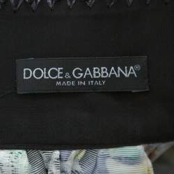 Pre Owned تنورة ميدي دولتشي أند غابانا بطيات جاكار مطبوعة زهور متعدد الألوان صغيرة