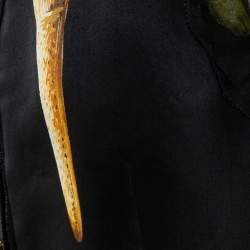 مملوكة مسبقًا Dolce & Gabbana Black Silk Gelato Print Sleeveless Midi Dress S