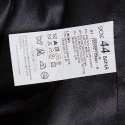 Pre Owned جاكت دولتشي أند غابانا مزخرف ترتر أسود وأحمر متوسط