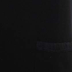 Pre Owned Dolce & Gabbana Black Crepe Sleeveless Shift Dress S
