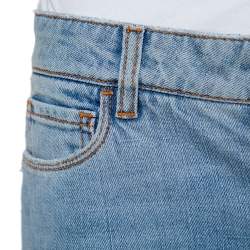 Pre Owned Dolce & Gabbana Light Blue Denim Tapered Leg Jeans S