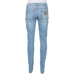 Pre Owned Dolce & Gabbana Light Blue Denim Tapered Leg Jeans S