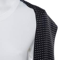 Pre Owned Dolce & Gabbana White Cotton Scarf Detailed T-Shirt M