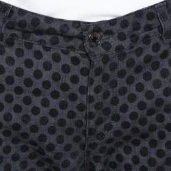 Dolce & Gabbana Grey Polka Dot Denim Skinny Jeans XS