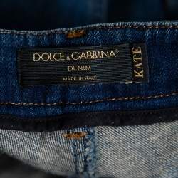 Pre Owned Dolce & Gabbana Blue Denim Skinny Audrey Jeans M