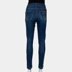 Pre Owned Dolce & Gabbana Blue Denim Skinny Audrey Jeans M
