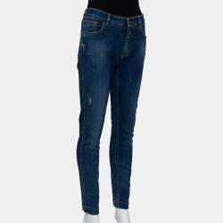 Pre Owned Dolce & Gabbana Blue Denim Skinny Audrey Jeans M