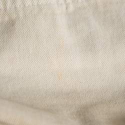 Pre Owned Dolce & Gabbana Vintage Beige Denim Button Front Jacket M