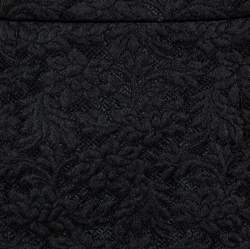 Pre Owned Dolce & Gabbana Black Floral Jacquard Mini Skirt S