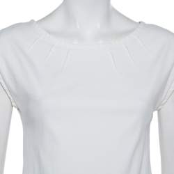 Pre Owned Dolce & Gabbana White Denim Mini Dress S