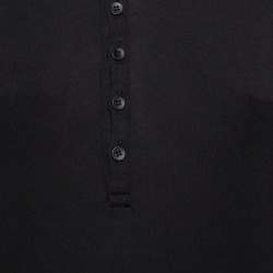 Pre Owned Dolce & Gabbana Black Cotton Long Sleeve T-Shirt L