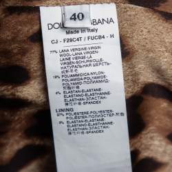 Pre Owned Dolce & Gabbana Black Wool Button Front Blazer S