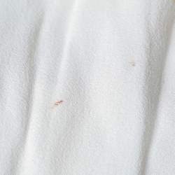 مملوكة مسبقًا Dolce & Gabbana Cream Fish Printed Crepe A-Line Midi Skirt S