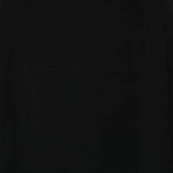 Pre Owned Dolce & Gabbana Black Crepe Ruffled Hem Sleeveless Midi Dress L