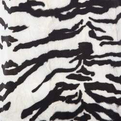 Pre Owned فستان قصير دولتشي قصير بلا أكمام حرير طباعة حيوان مونوكروم مقاس متوسط