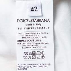 Pre Owned Dolce & Gabbana Multicolor Majolica Printed Cotton Tiered Skirt M