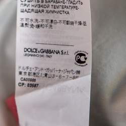 Pre Owned Dolce & Gabbana Mojolica Print Cotton Poplin Mini Dress S