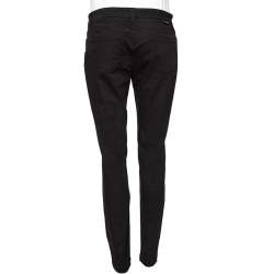 Pre Owned Dolce & Gabbana Black Stretch Cotton Slim Fit Pants L