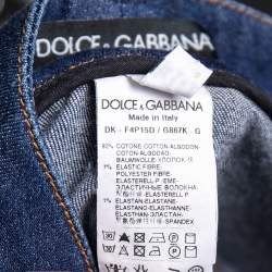 Pre Owned Dolce & Gabbana Blue Denim Short Skirt XS